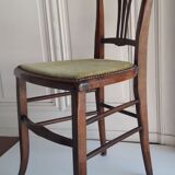 Carpeted chair at the beginning of the 20th century