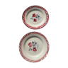 2 dessert plates made of digoin Sarreguemines model Marjolaine diam 20.5 cm