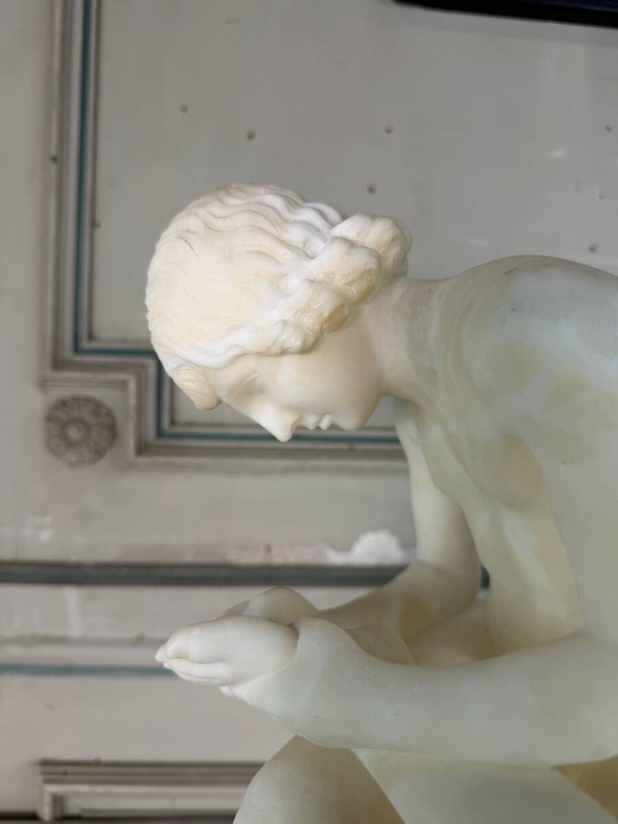 The Spinario, alabaster after the Antique, around 1880.