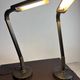 Pair of black articulated desk lamps — Ledu