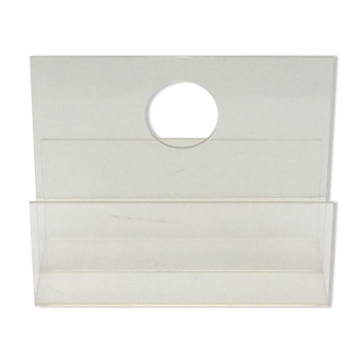 Magazine rack in plexi ' 80 s * vintage *.