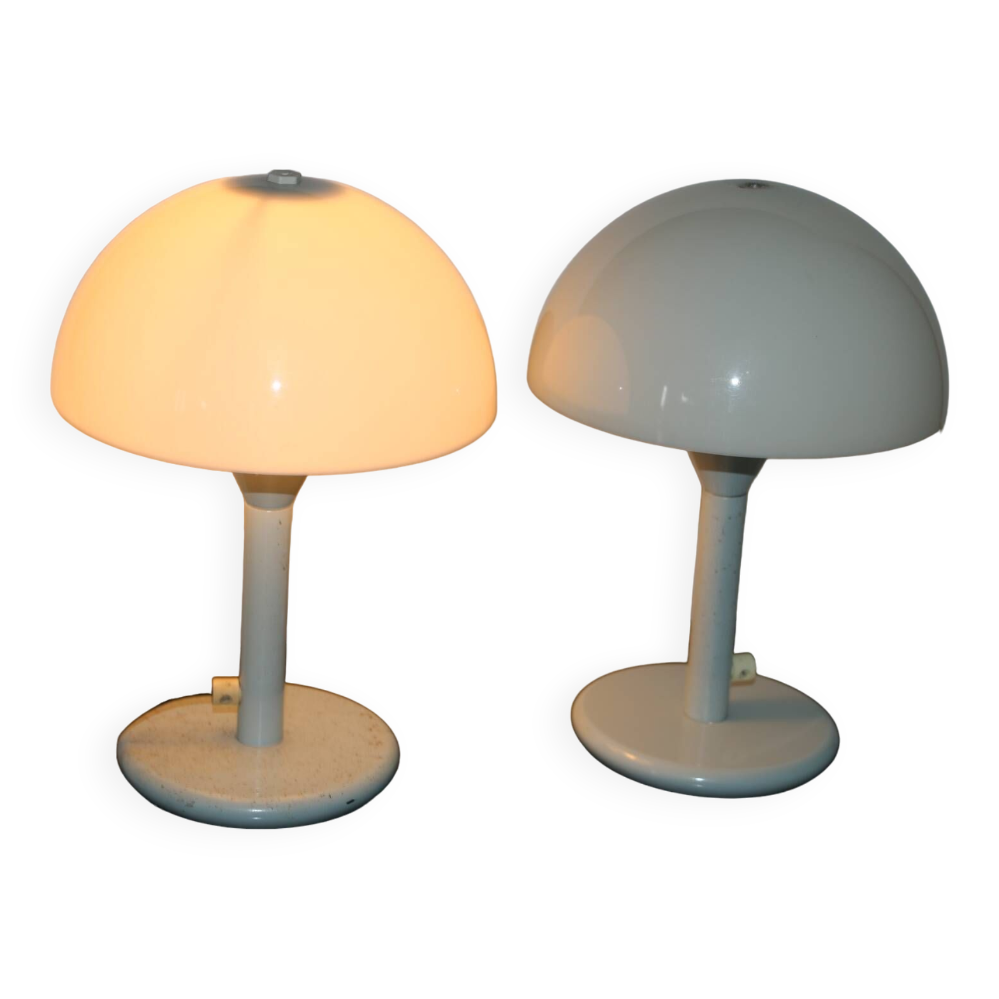 Paire de mini lampes champignon Aluminor