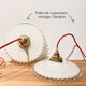 Opaline pendant lamp - vintage - retro - upcycling - unique piece - lamps
