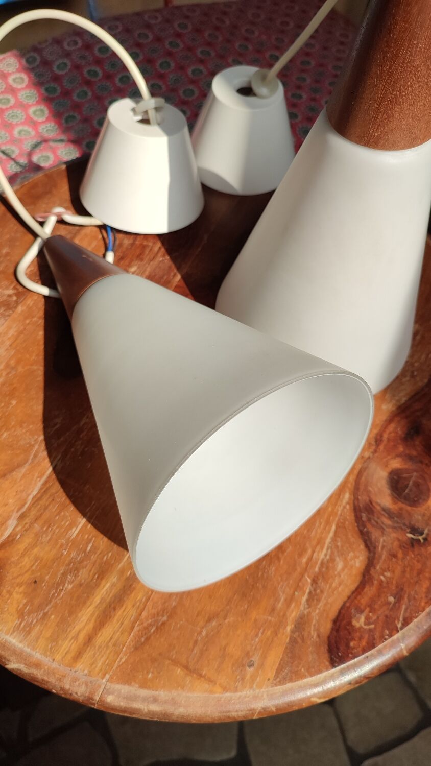 Pair of Scandinavian design pendant lamps