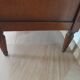 Louis XVI-style sideboard - 1 drawer - fluted legs - mahogany - solid wood