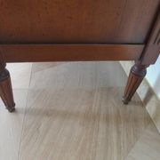Louis XVI-style sideboard - 1 drawer - fluted legs - mahogany - solid wood