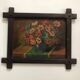 Oil on panel bouquet of tulips