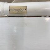 White rattan bedside table