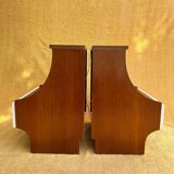 Duo of illuminated bedside tables from the 1970s
