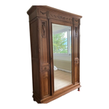 High cabinet mirror door and interior shelves