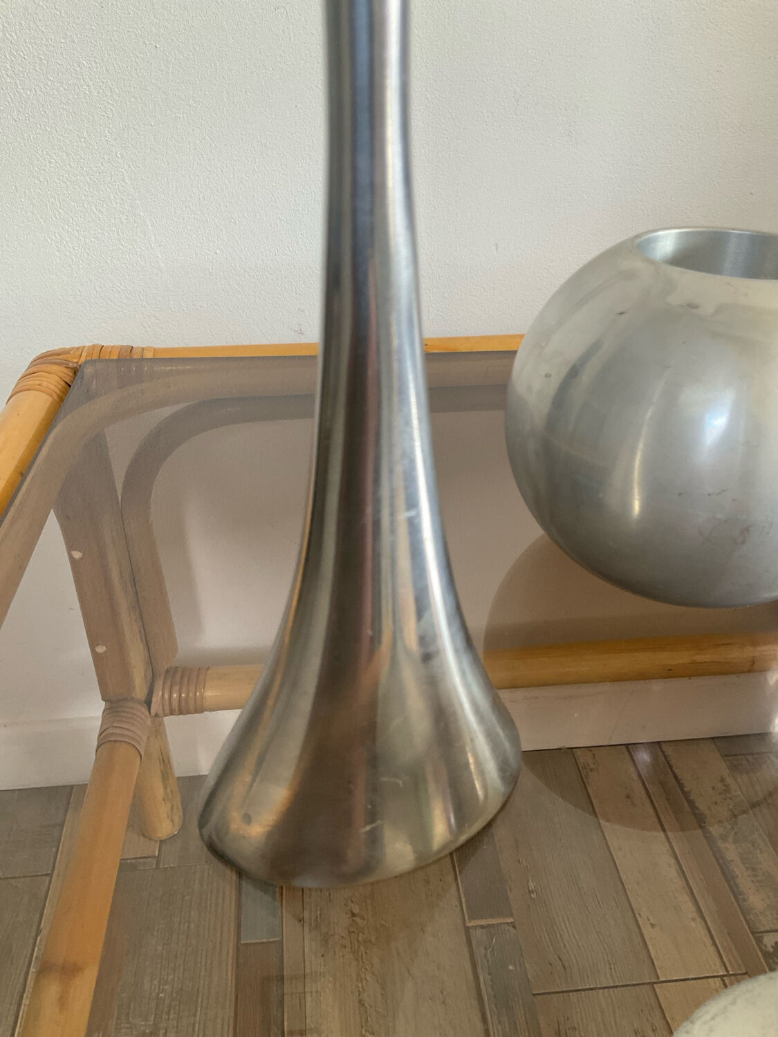 Set of 5 vintage IKEA aluminum candle holders