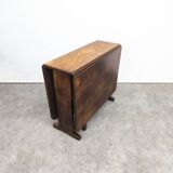 Vintage French Wood Drop Leaf Table, 1930s