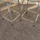 Duo gray industrial stools