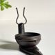 Brutalist vintage snail shape candle holder