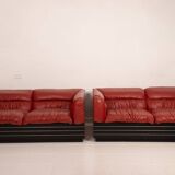 Pair of Strato sofas by Giovanni Offredi for Saporiti, 1970