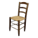Vintage chair in solid wood and straw