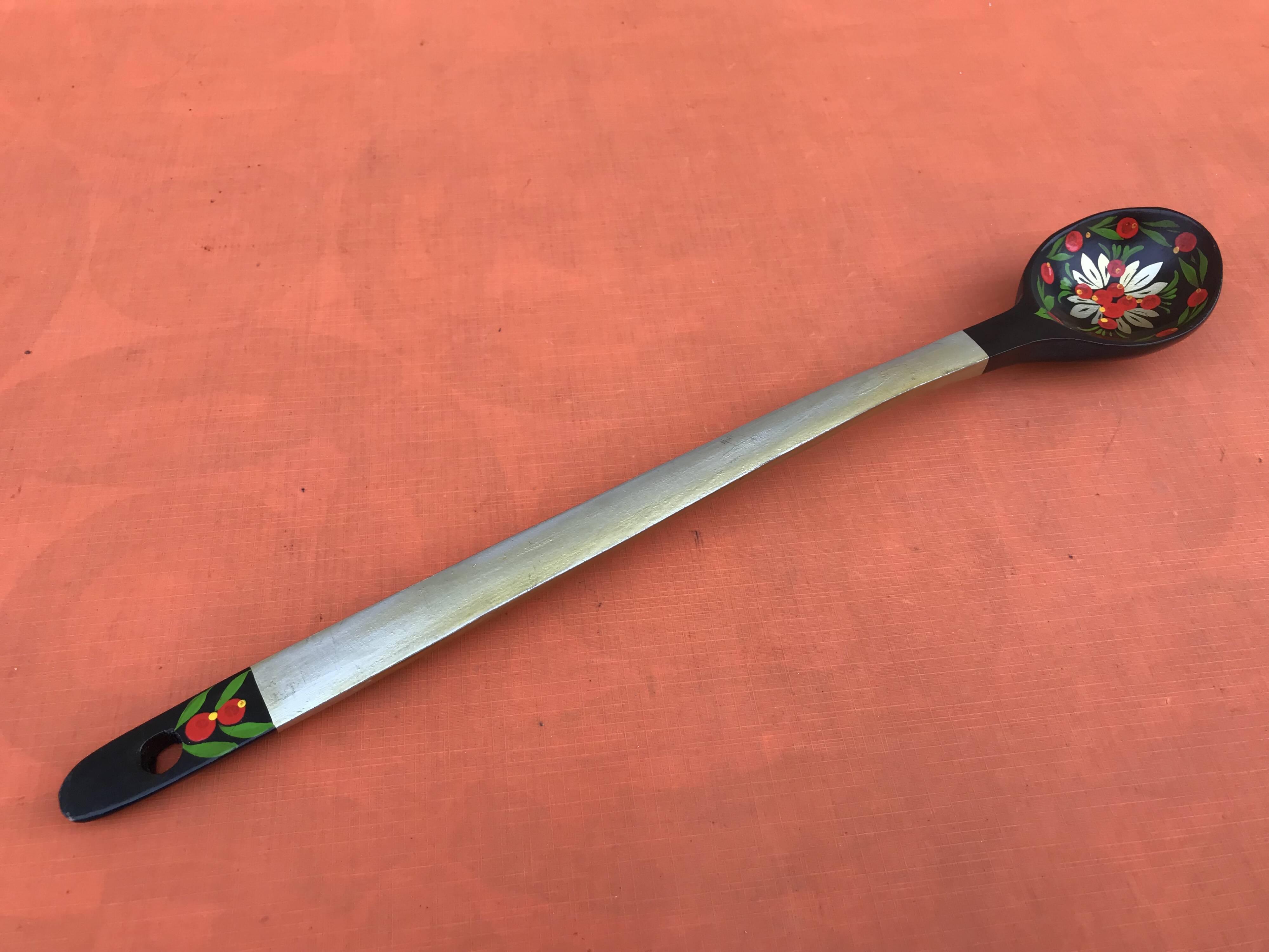 Spoon (large model) Painted and lacquered wood