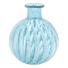 Phoenician Malta light blue glass striped vase, 90s