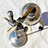 Old Art Deco Office Workshop Lamp Aluminum Lampshade