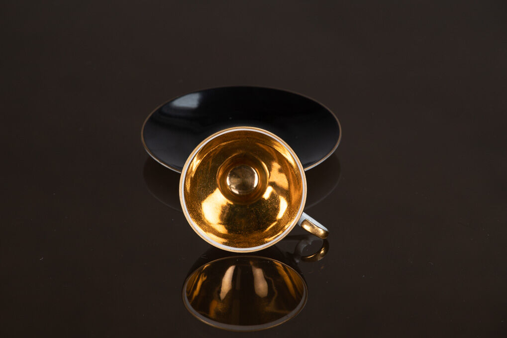 Set Cup and saucer in porcelain Bavaria 1950