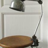 Workshop lamp with vice base from the 40s/50s