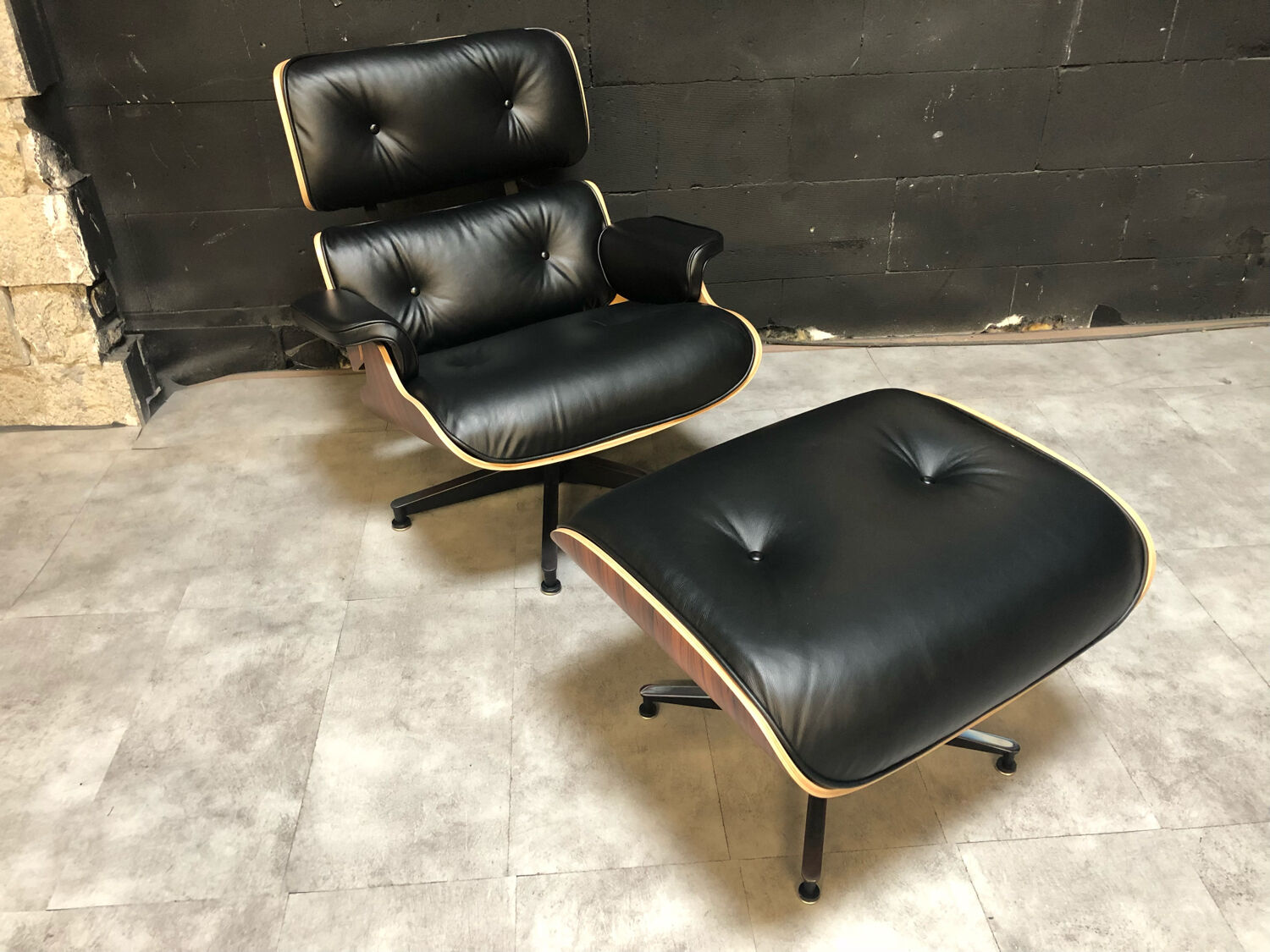 Eames  lounger and ottoman