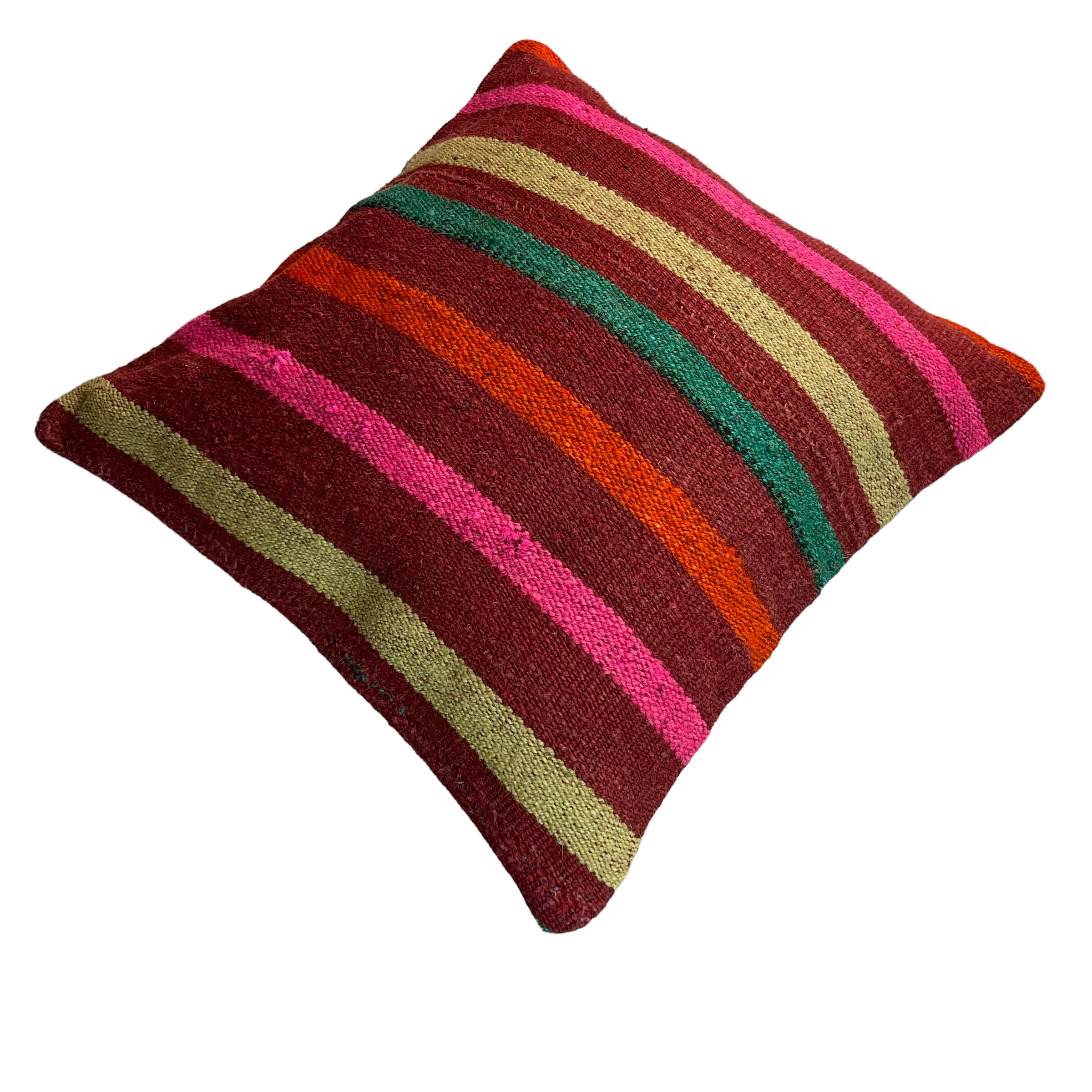 Vintage turkish kilim cushion cover, 40 x 40 cm