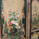 3-panel screen in painted wood