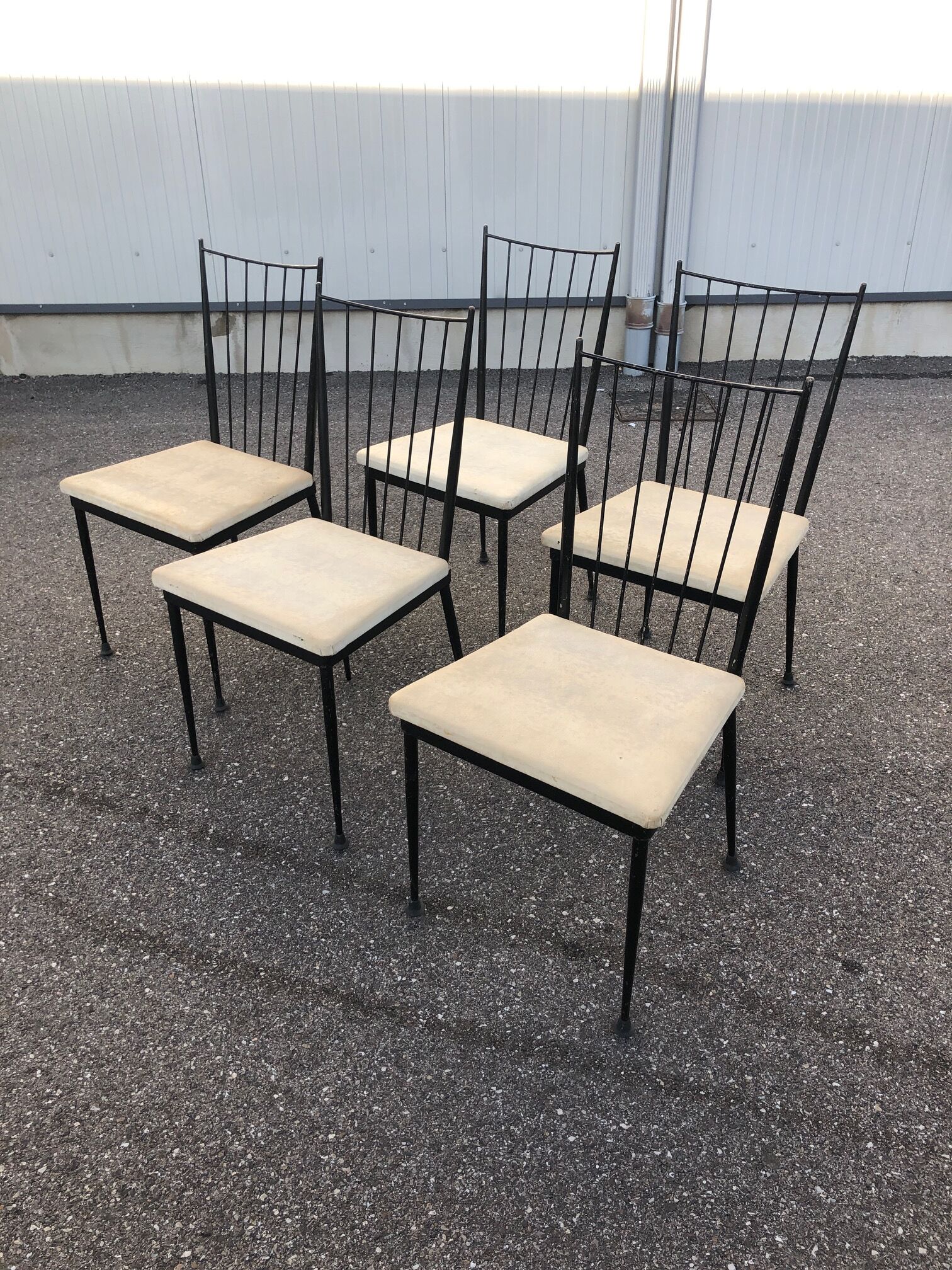 Suite of 5 chairs Colette Gueden