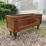 Old wooden planter
