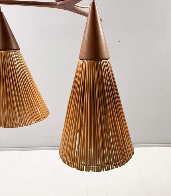 IB Fabiansen pour Fog & Mørup, grand plafonnier/suspension, années 1960, Danemark.