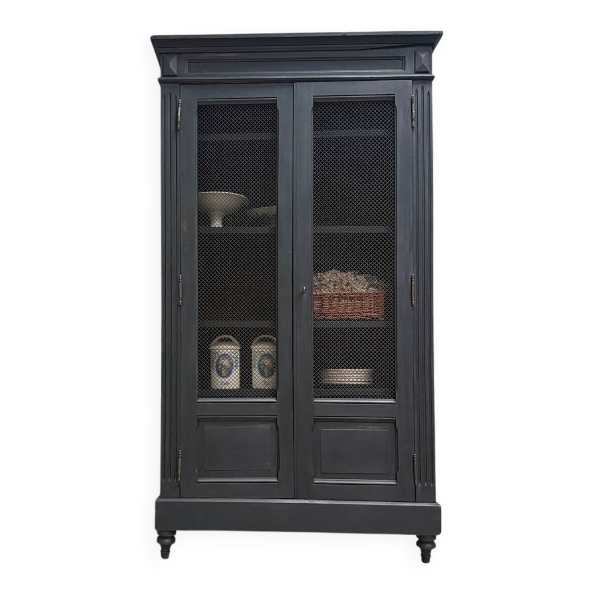 Directoire library with black patina (renovated)