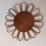 Rattan mirror daisy