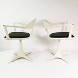 A pair of Space age chairs, Interlubke, designed by Konrad Schafer, Germany, 1960s.