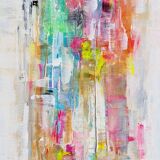 Abstract painting table