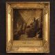 Antique painting on panel depicting Hermit from the 18th century