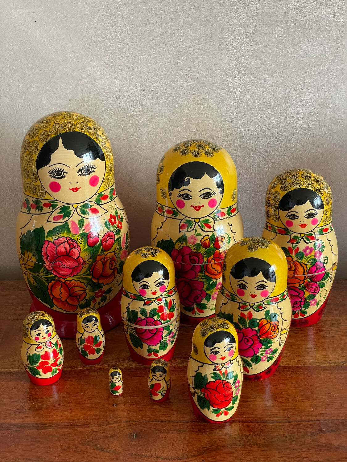 Russian dolls 10 pieces