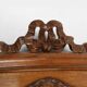 Art Deco Mirror in Oak with Carved Decorations and Facet Cut Mirror, 1930s
