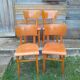 4 old vintage bistro chairs