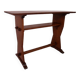 Brutalist oak sidetable  writing table