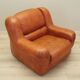 Fauteuil orange, design italien, années 1970, fabricant : Mimo Padova