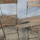Set of folding garden chairs