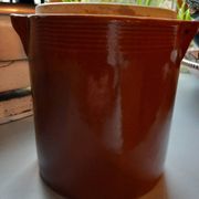 Lot 3 pots/saloirs en grès vernisse