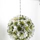 Suspension italienne unique XXL des années 1960 avec des fleurs en verre de Murano par VeArt