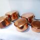 Set of 5 tinned copper pans 211290