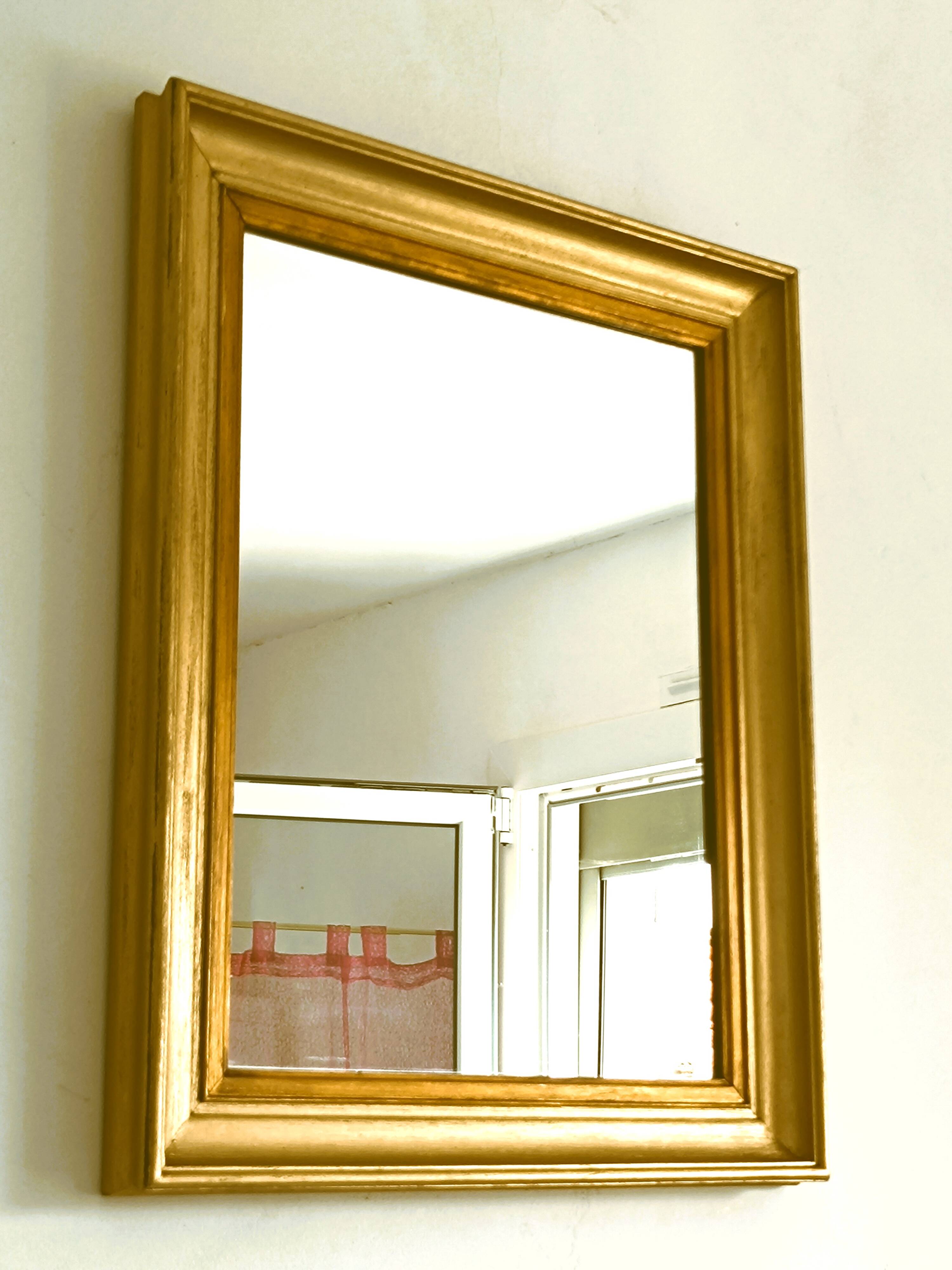 Miroir en bois bi colore