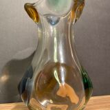 Harlequin vase in crystal murano venice.
