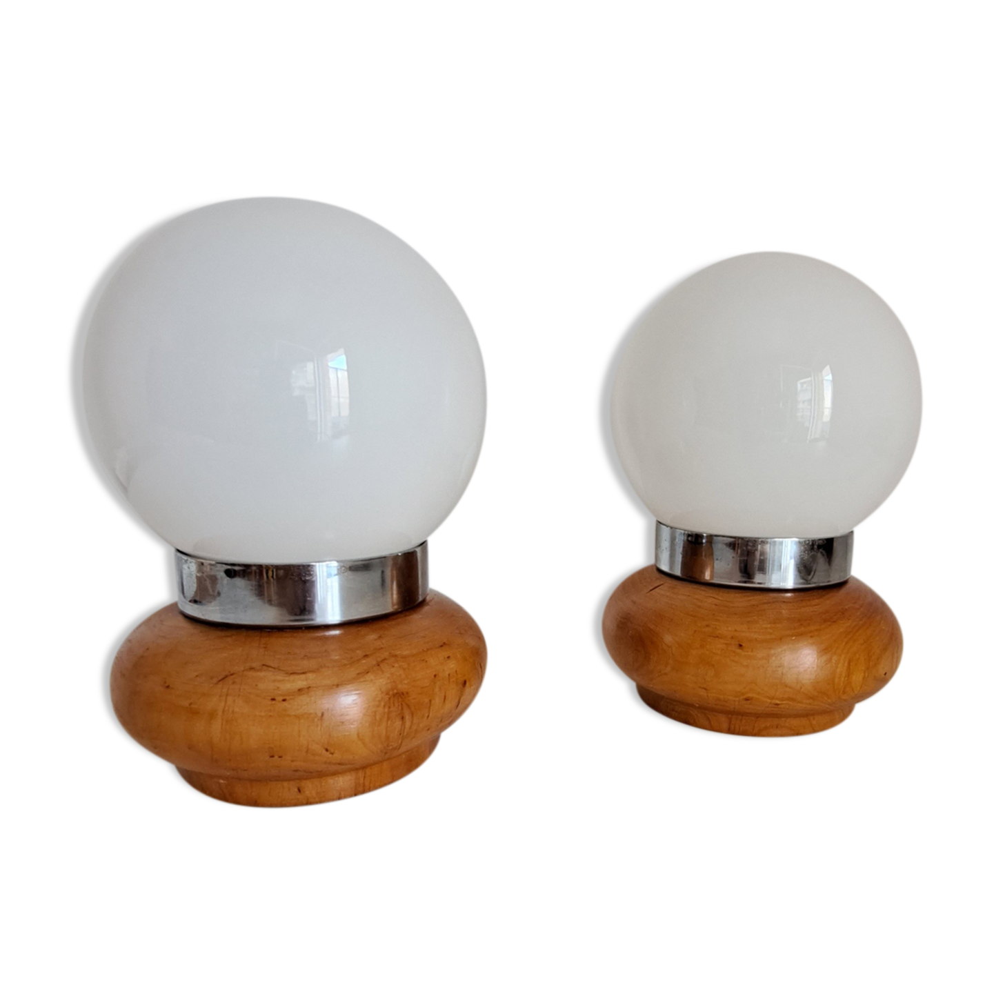 Paire de lampes de chevet vintage