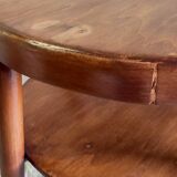 Table d'appoint style Art-Déco en bois massif - années 30/40