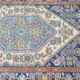 Tapis d'orient fait main vintage persan ancien Melayer 216 X 130